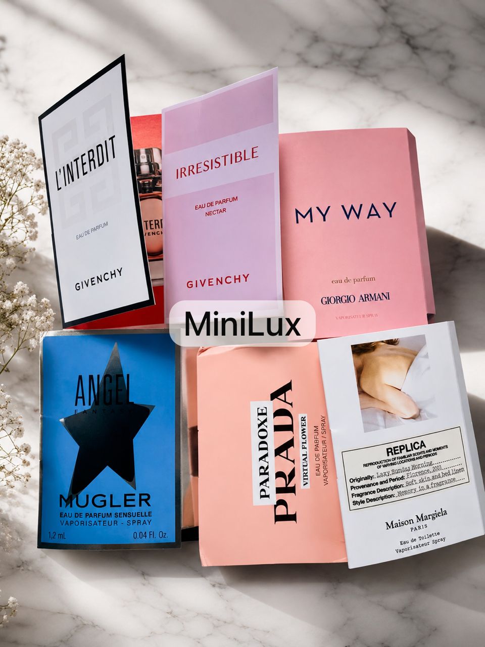 Pack Échantillons Femme MiniLux – 6 Parfums