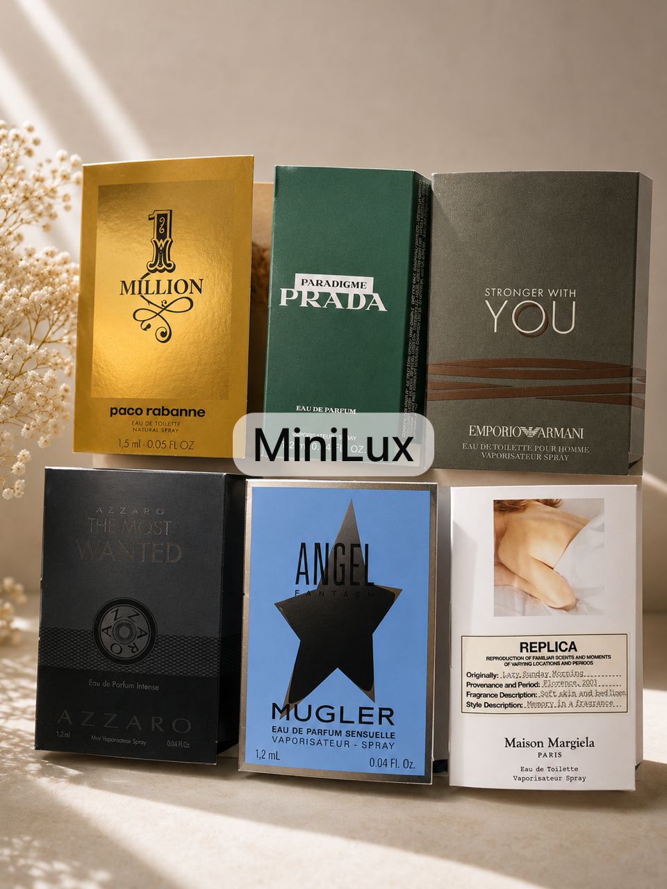 Pack Échantillons Homme MiniLux – 6 Parfums